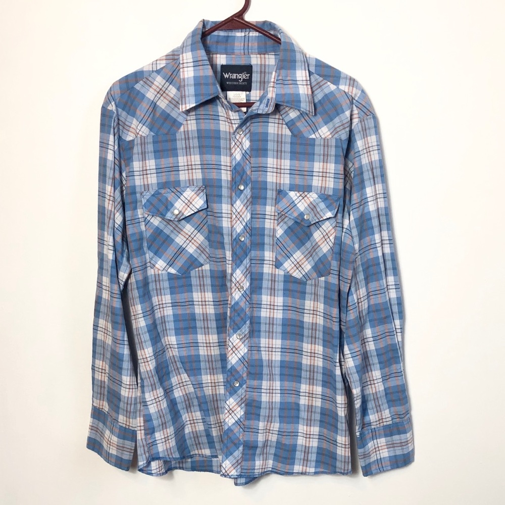 Wrangler western pearl snap front shirt